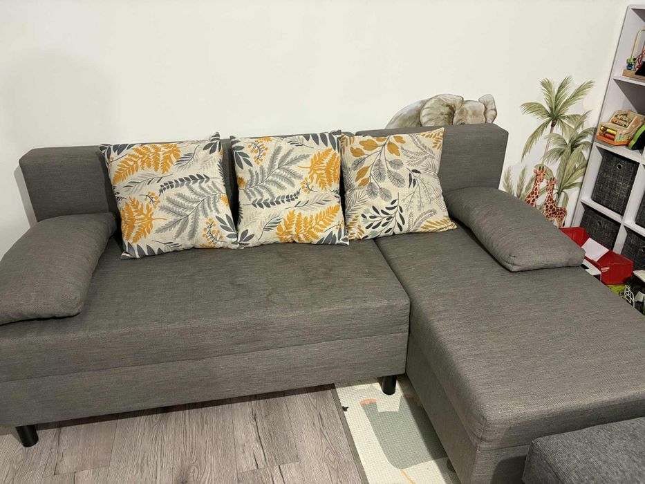 Kanapa narożna narożnik rozkładany funkcja spania