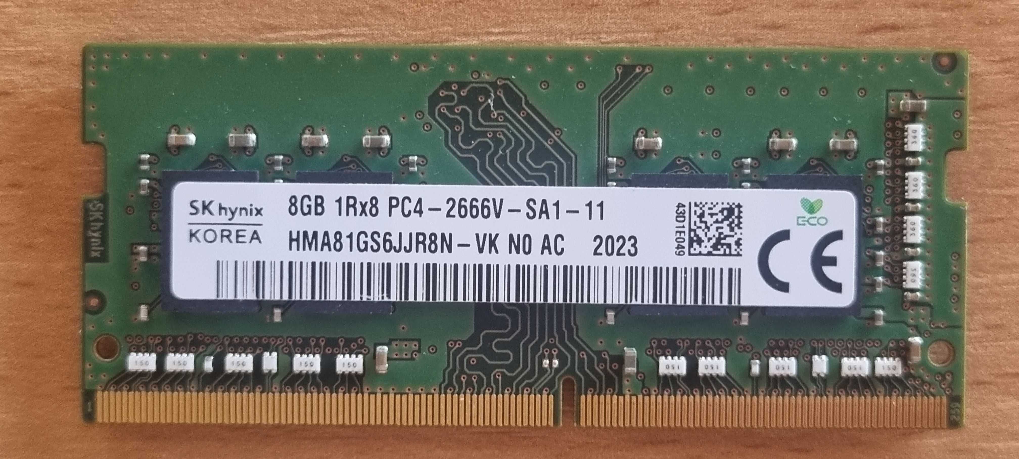 Pamięć do laptopu DDR4 8GB (jedna kość) 2666 MHz