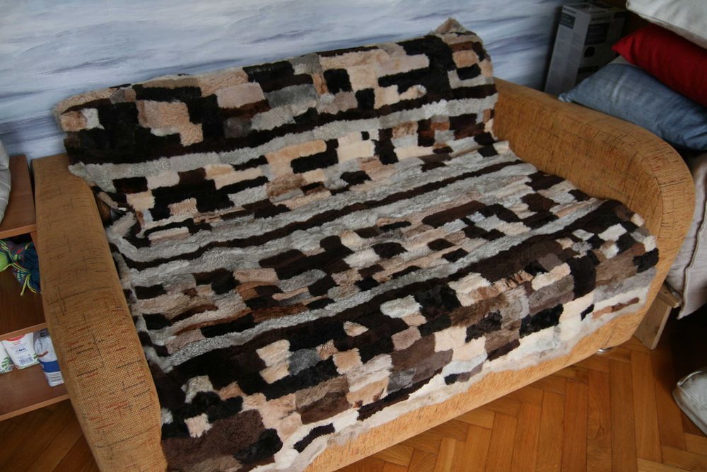 Futrzaki z kawałków dwie sztuki