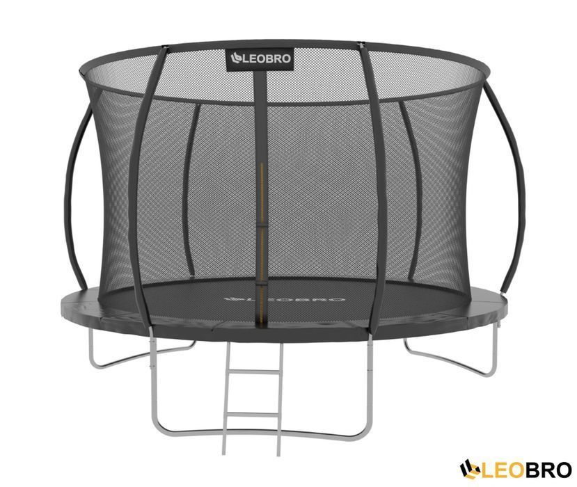Батут 252 см — LEOBRO Premium Pro 8FT BLACK (міцна рама)