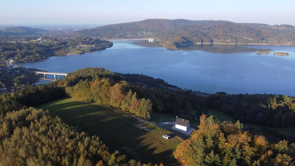 Domek z panoramicznym widokiem na Jezioro Mucharskie - Leo's House