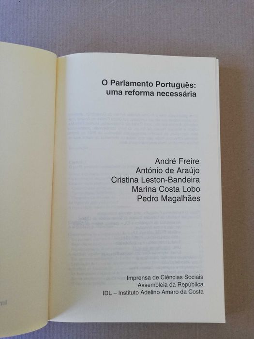 O Parlamento português, uma reforma necessária