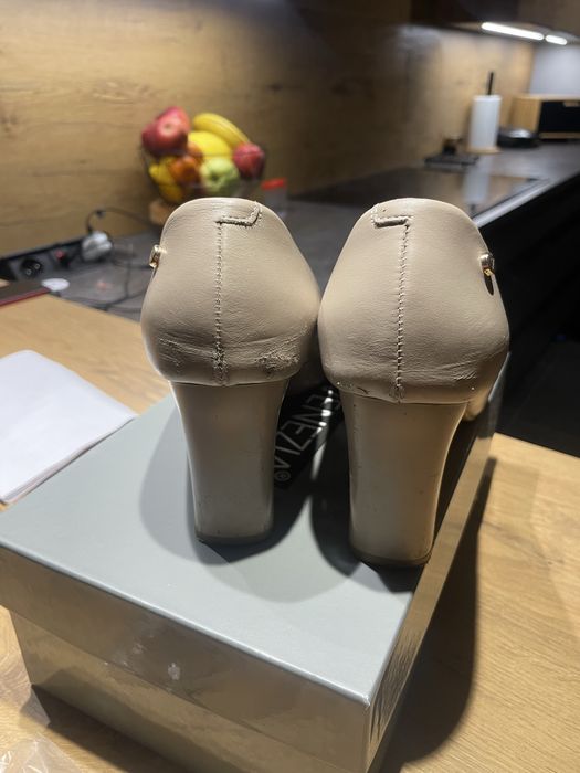 Czółenka szpilki obcasy venezia cieliste beżowe