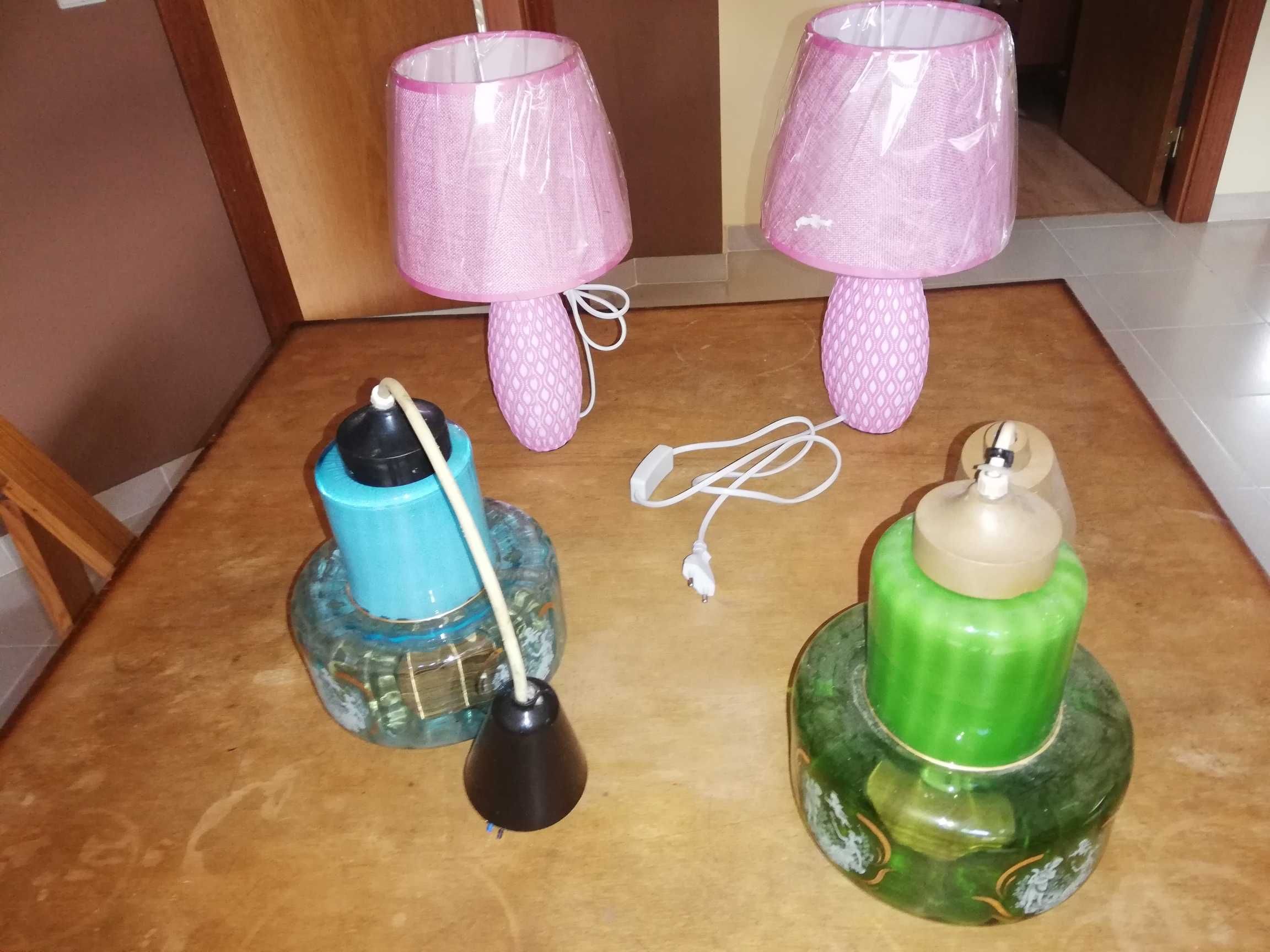 Candeeiros teto tipo lanterna Vintage Anos 60  e cabeceira Novos