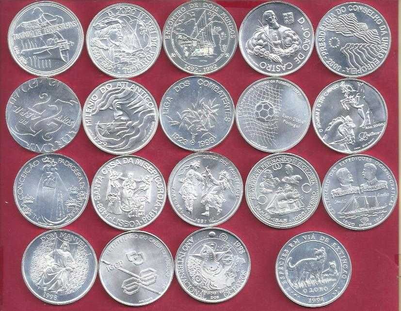 Coleção  das Moedas de 1.000  escudos  Prata  19  Moedas