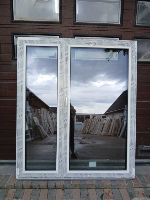 Nowe okno tarasowe 162x192 okna trzyszybowe antracyt antracytowe DOWÓZ