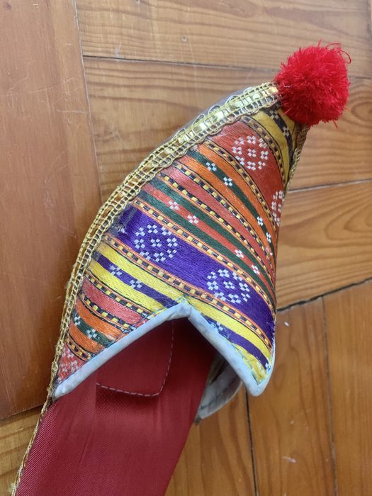 Babouches marroquinhos com Pompom