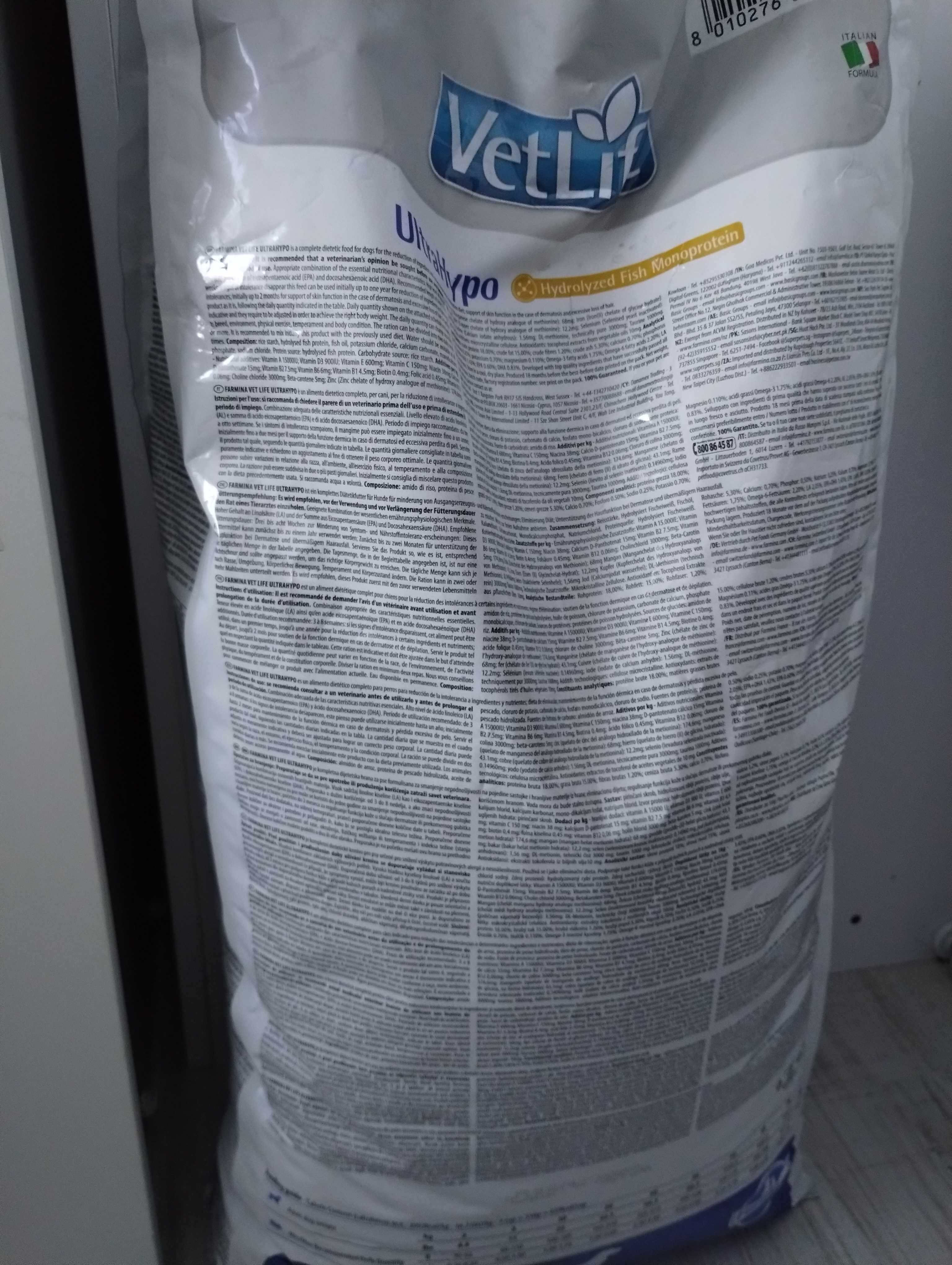 Karma dla psa Ultrahypo Vetlife