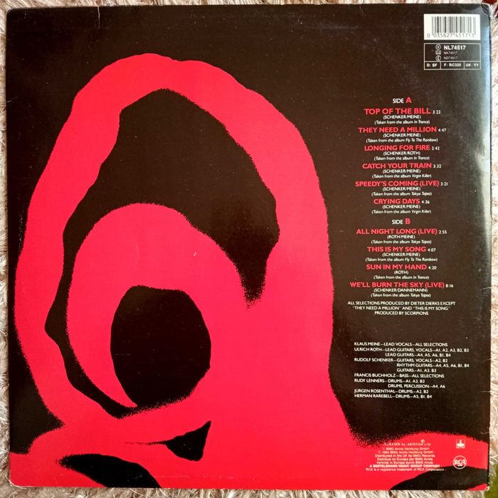 Продам вінілову платівку SCORPIONS ‎– Best of Scorpions I & II