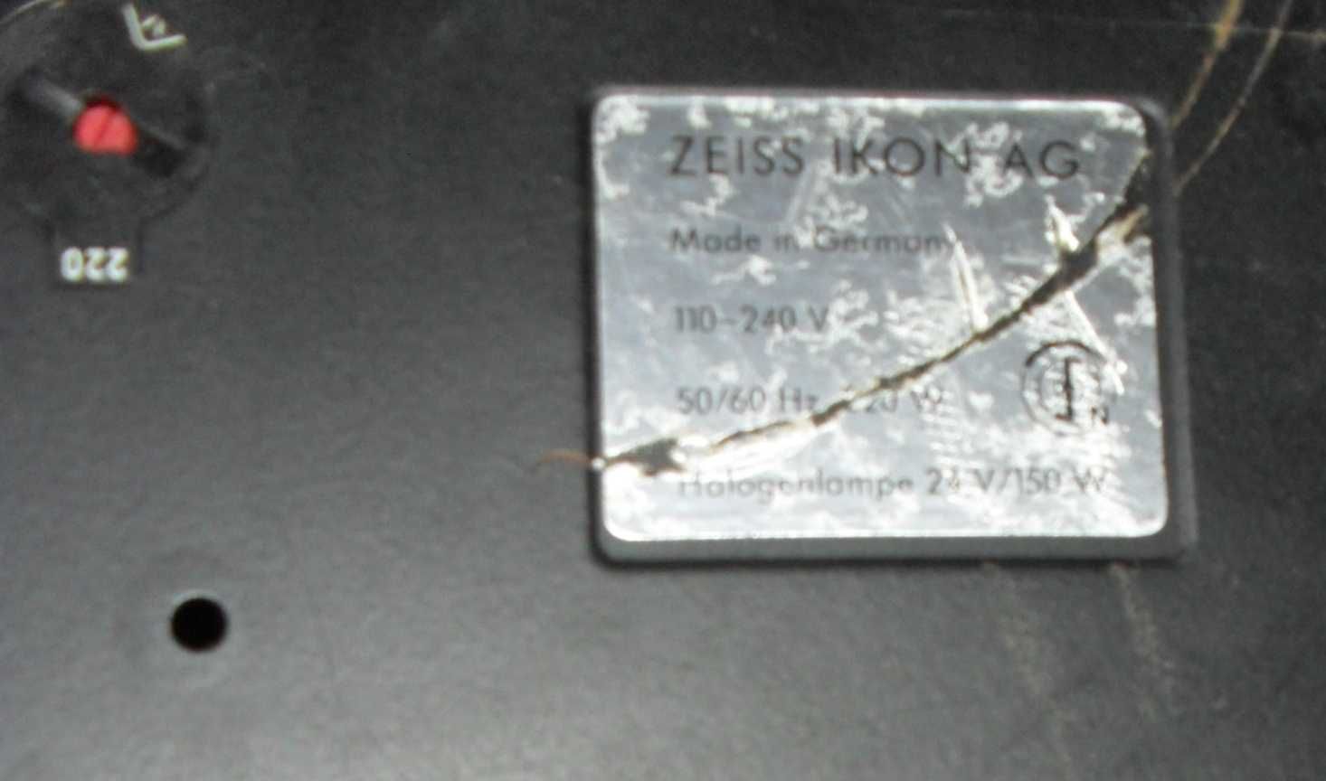 Projetor de slides, Perkeo S150, para peças