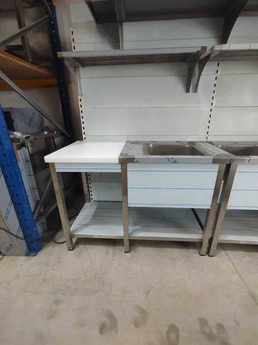 Bancada T1 com pio em inox com cepo de talho - NOVO - SUPER PREÇO