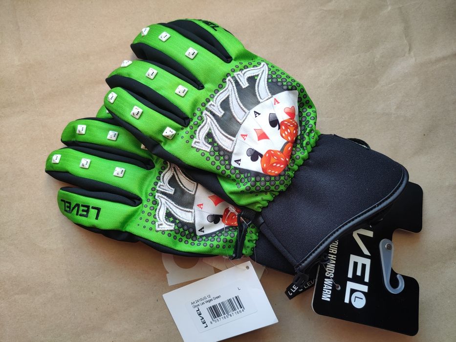 Nowe rękawice narciarskie snowboard Level Poker 9 L męskie na narty