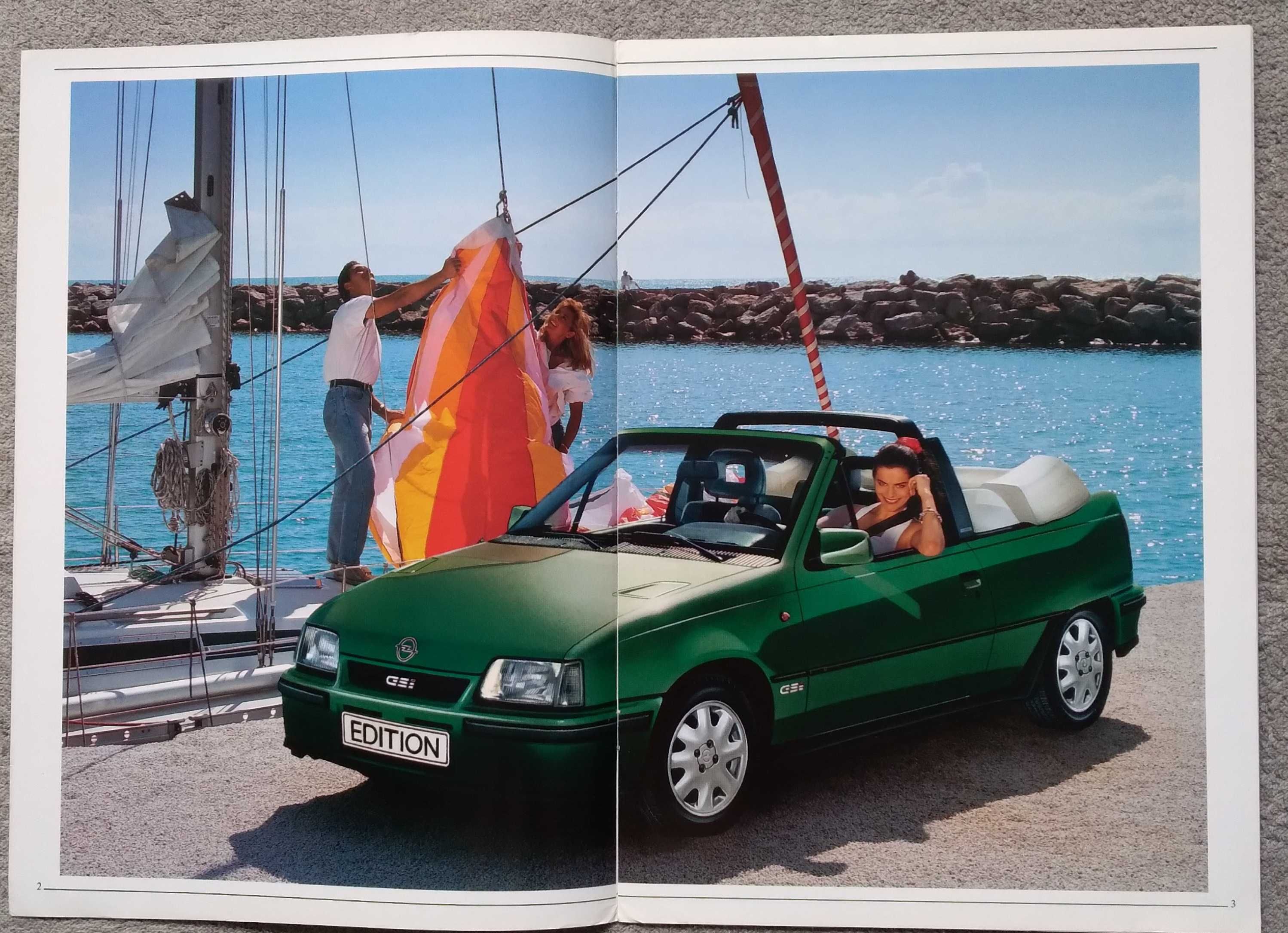 Prospekt Opel Kadett Cabrio rok 1990