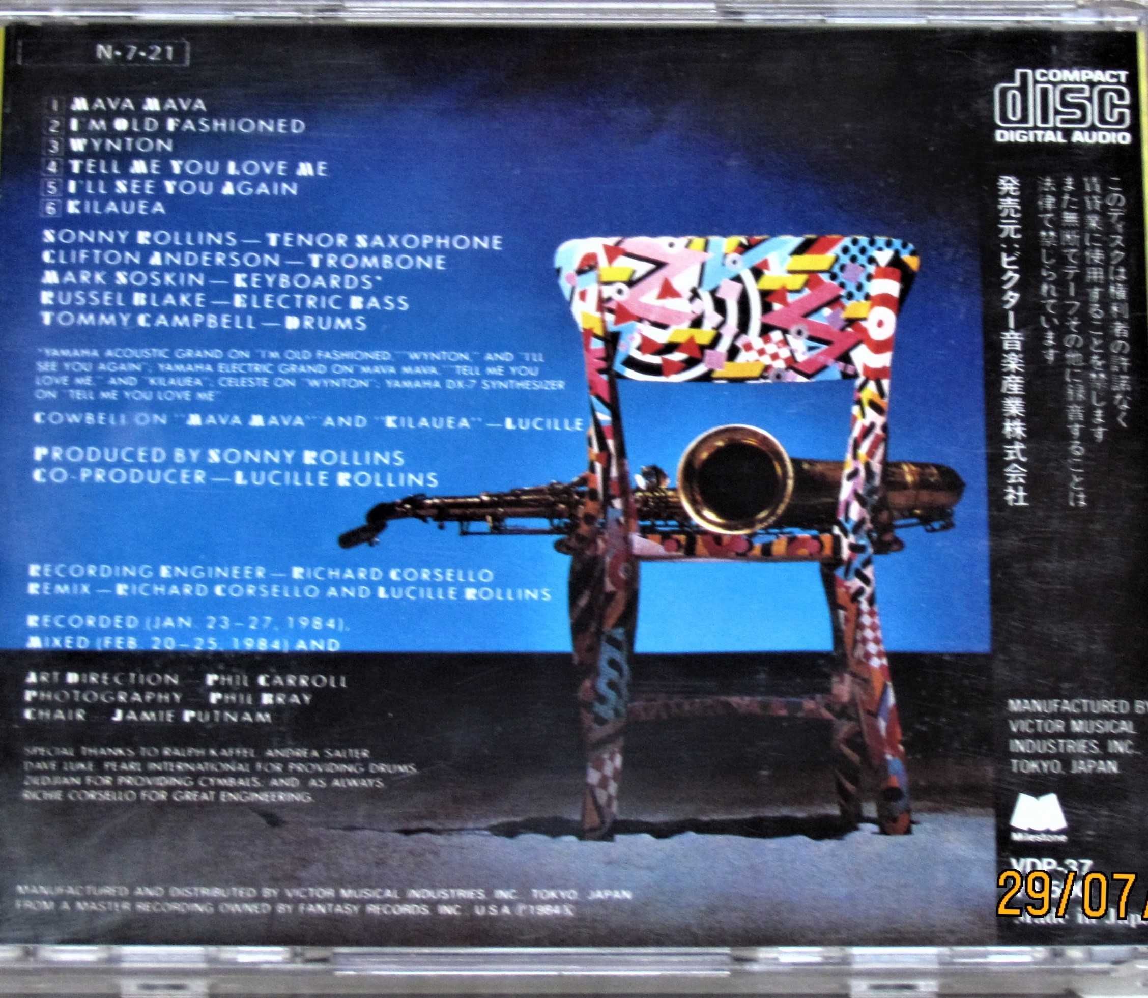 Sonny Rollins – Sunny Days Starry Nights; Japan CD;    nowy