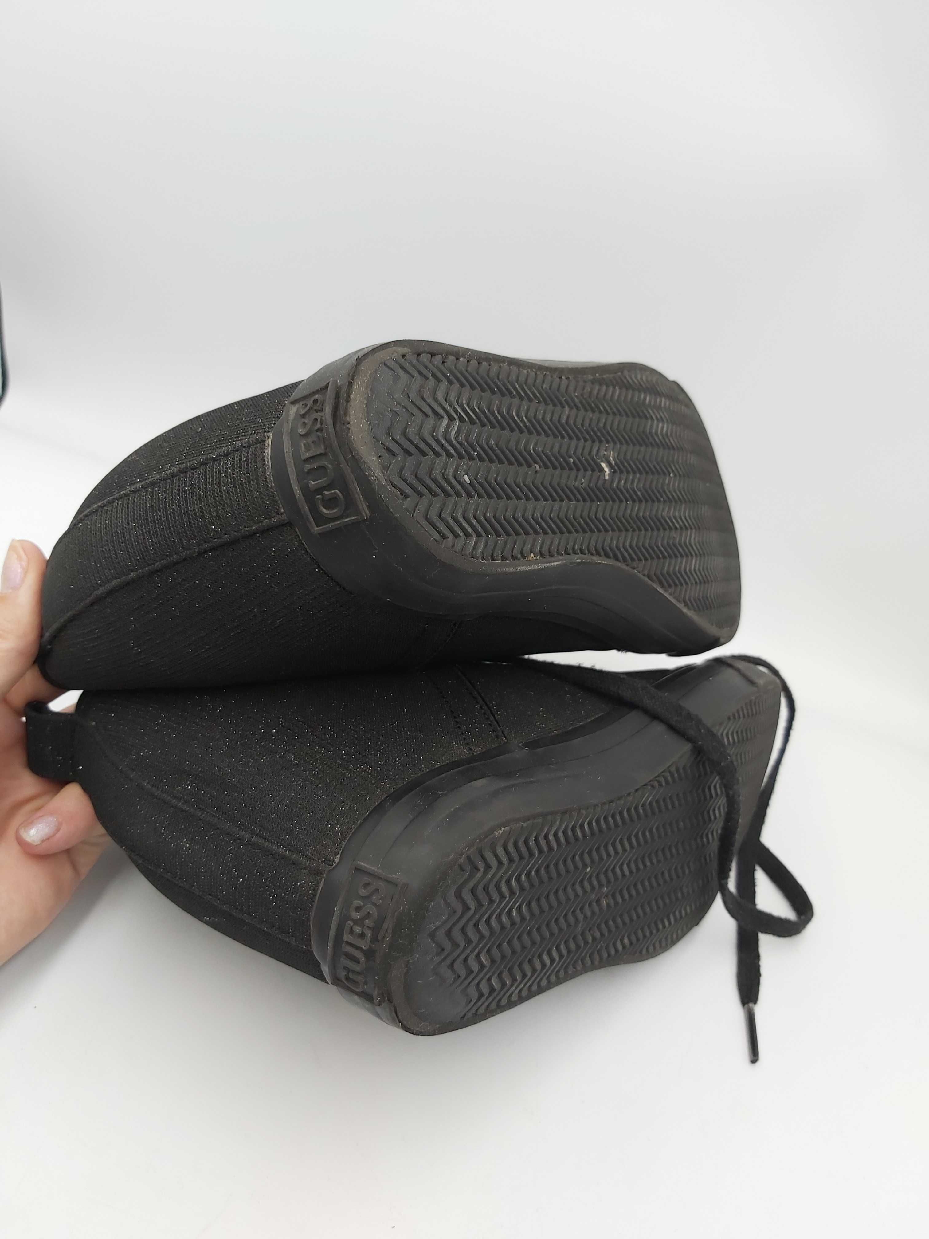 Buty sneakersy GUESS czarne platforma rozmiar 39 botki