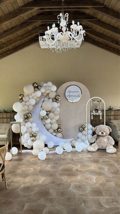 Фотозона дитяча рочок хрещення весілля ювілей кульки