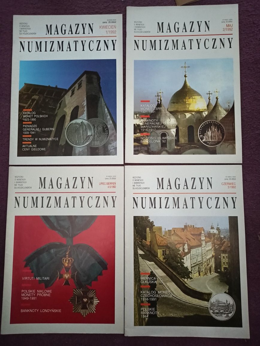 Katalog Numizmatyczny Czasopisma branżowe lata 90 - 12 sztuk