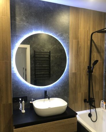 Круглые зеркала для ванных комнат и интерьеров, БЕСПЛАТНАЯ ДОСТАВКА!!!