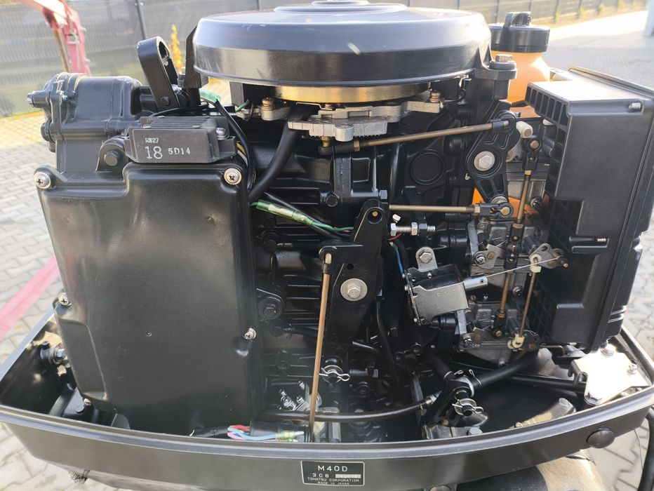 Silnik zaburtowy Tohatsu 40 KM 2-suw stopa L power trym manetka FILM