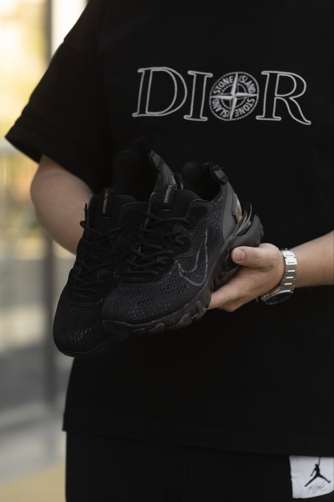 Чоловічі кросівки Nike React Vision Black найк реакт чорні 41-45