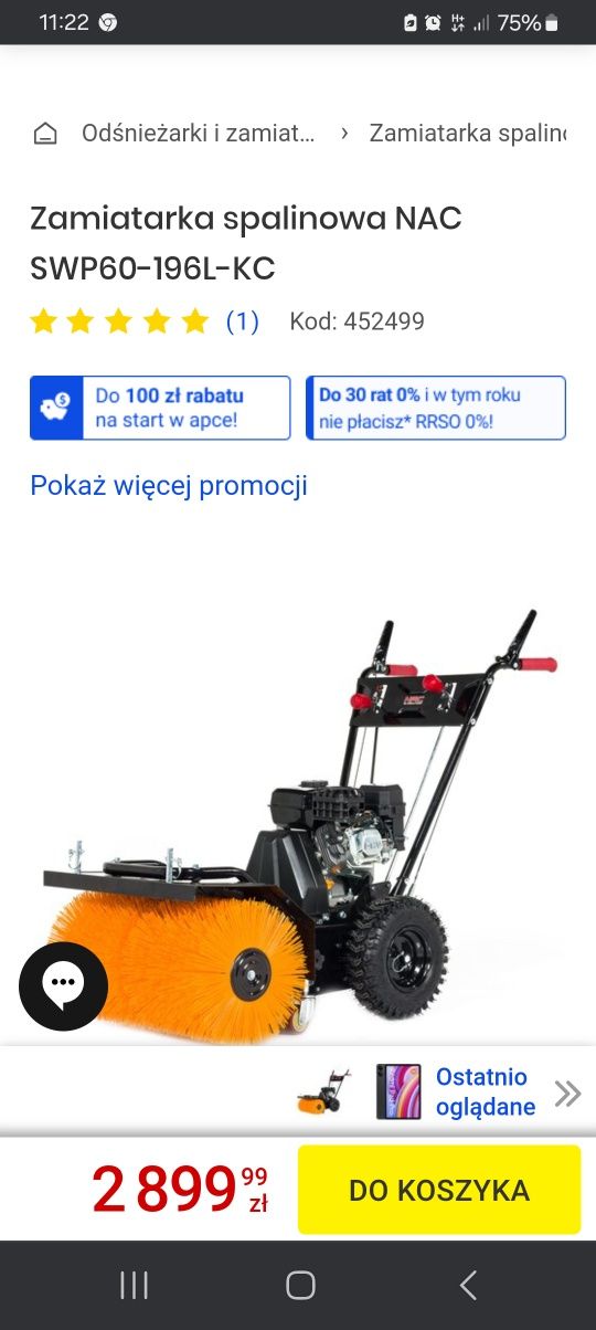 Odśnieżanie zamiatanie NAC