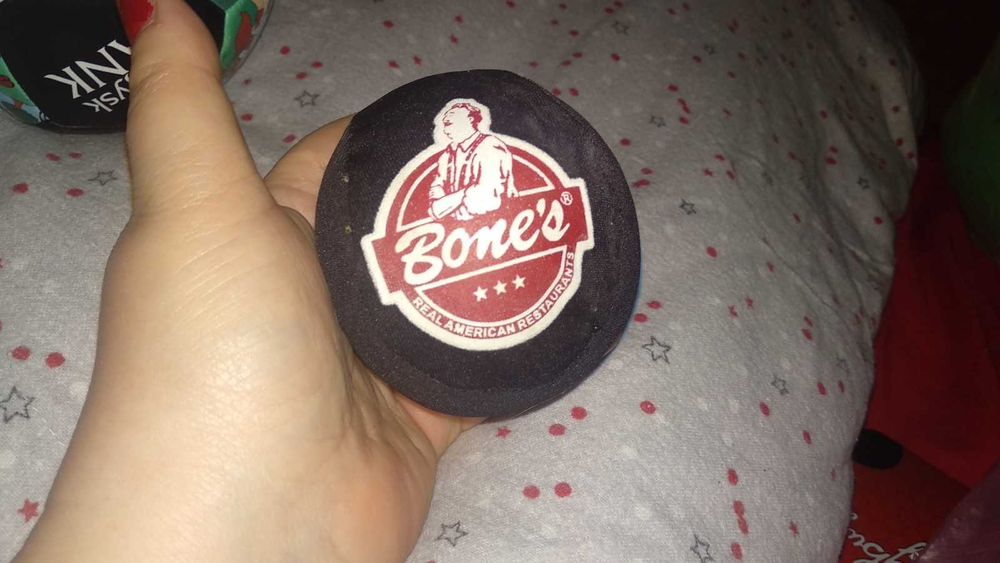 детская игрушка мяч кожзам с белками второй Bones поролон