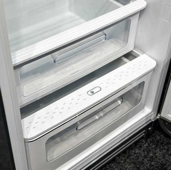 Ретро-холодильник SMEG / СМЕГ FAB28RSV3 / 157 см, сріблястий