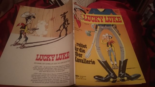 книга комиксы на немецком языке ковбой Lucky Luke