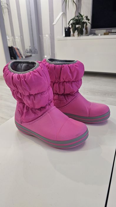 Демісизонні, дитячі сапожки, для дівчинки 33-34 розмір. Оригінал Crocs