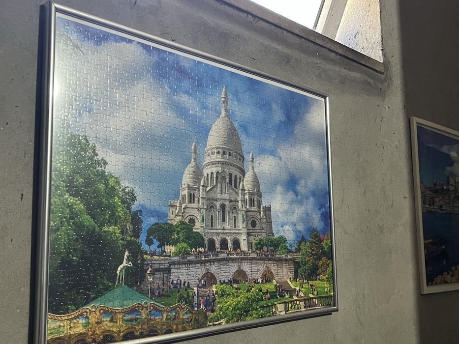 Quadro feito de puzzle