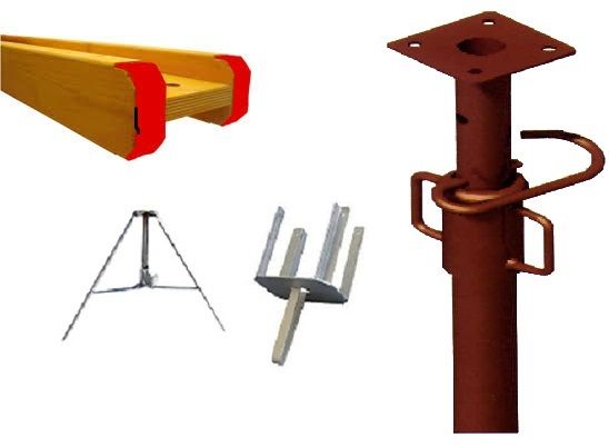 Wynajem Stemple Podpory Dźwigary Korony Trójnogi