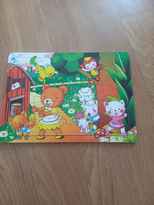 Puzzle drewniwne 3+ dla dzieci