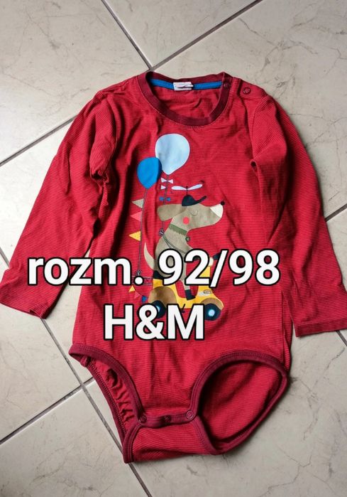 Body, bezrękawnik, spodnie, śpiochy, bluzka dla chłopca rozm. 98