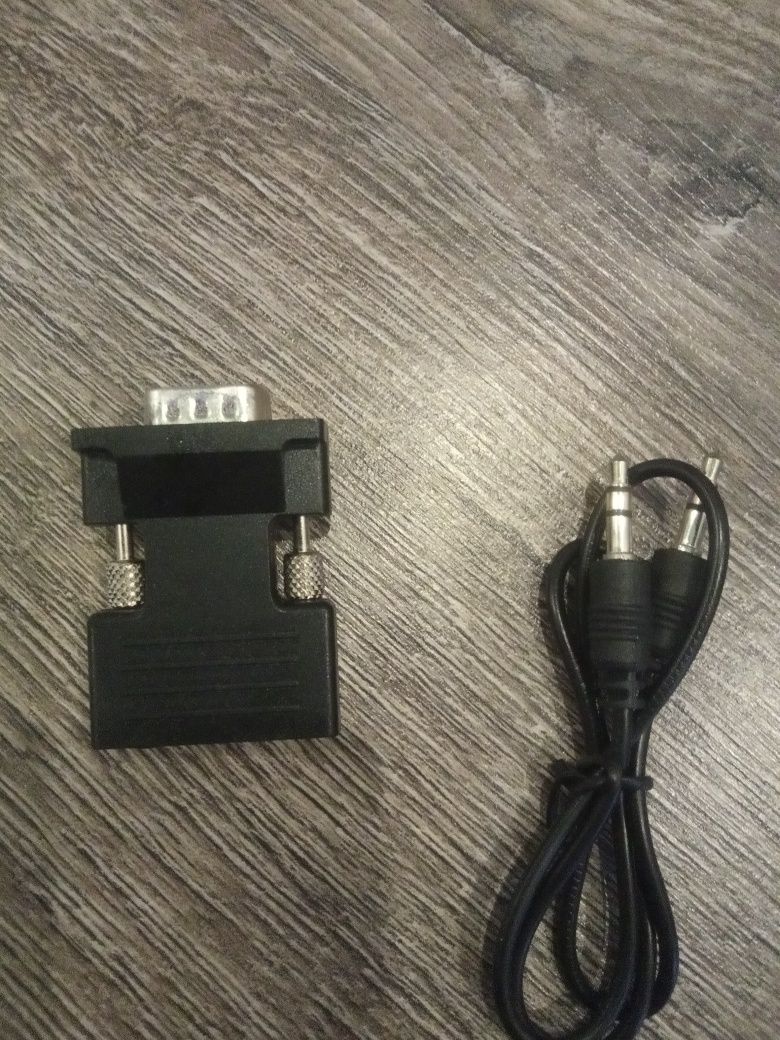 Переходник с HDMI на VGA с аудио звуком