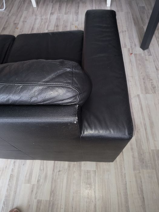PILNIE sprzedam :Sofa skórzana  Ikea