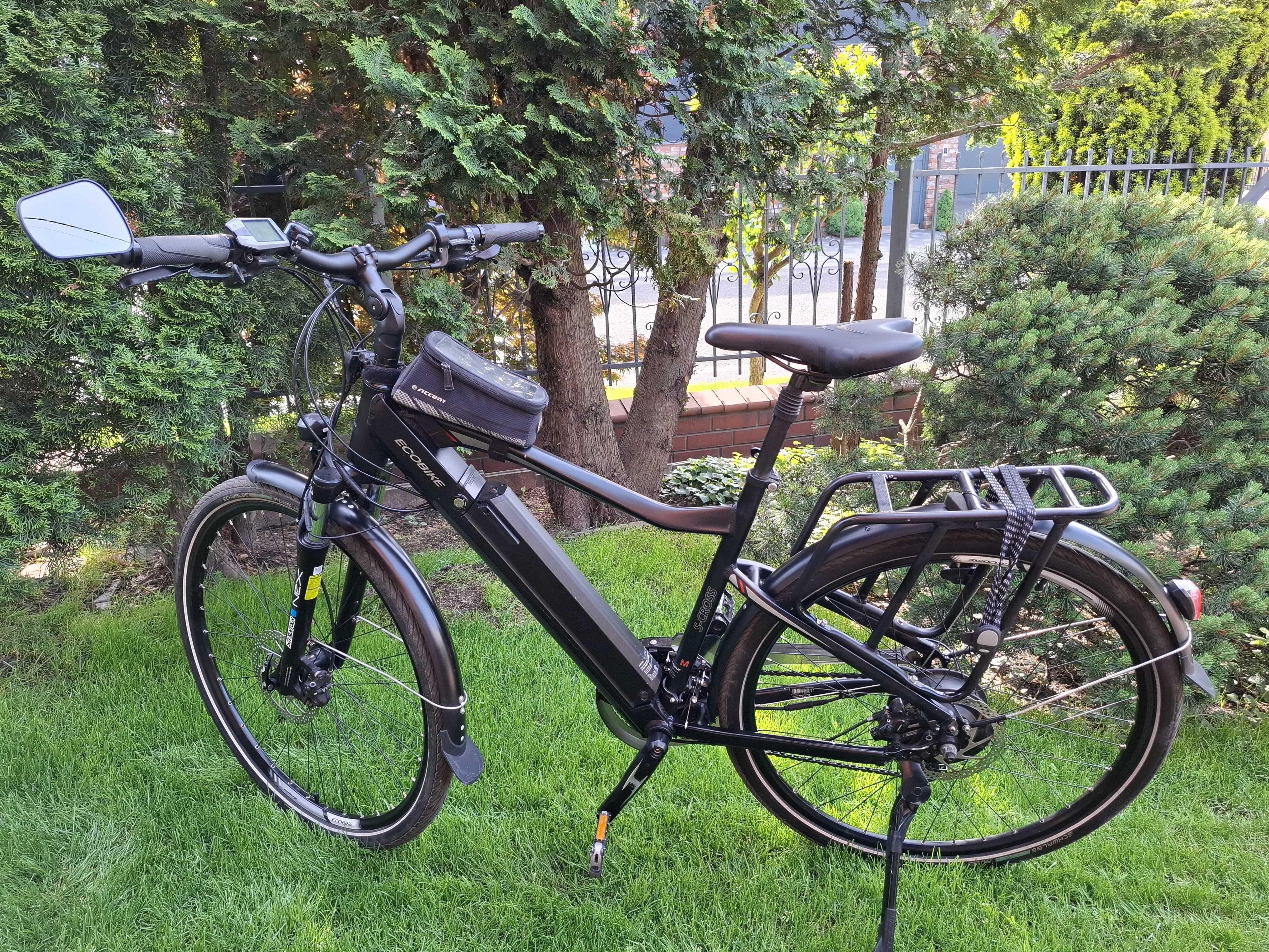 Rower elektryczny,Ecobike s-cross M 19-20, duża  pojemność baterii