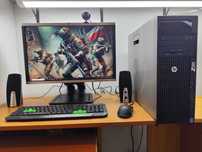 Komputer gamingowy.HP Z620.6rdzeni,128GB RAM+RX580 8GB+monitor+akces