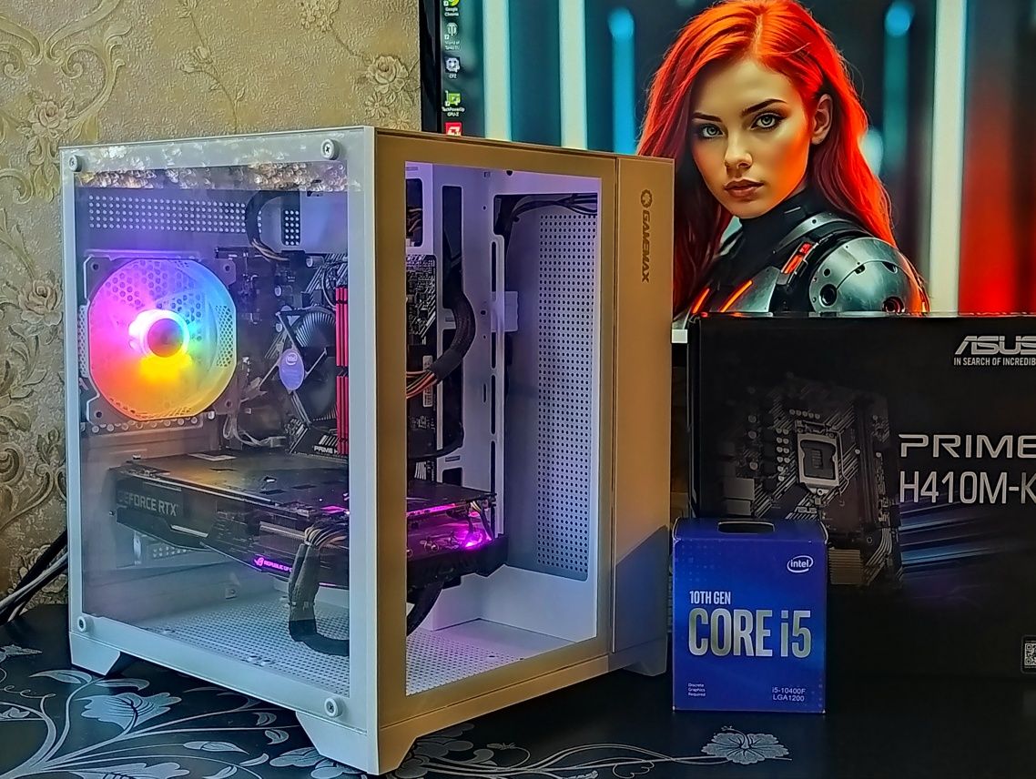 ПК RTX 2060+ Intel i5-10400+ 16Gb DDR4 ігровий компьютер s-1200