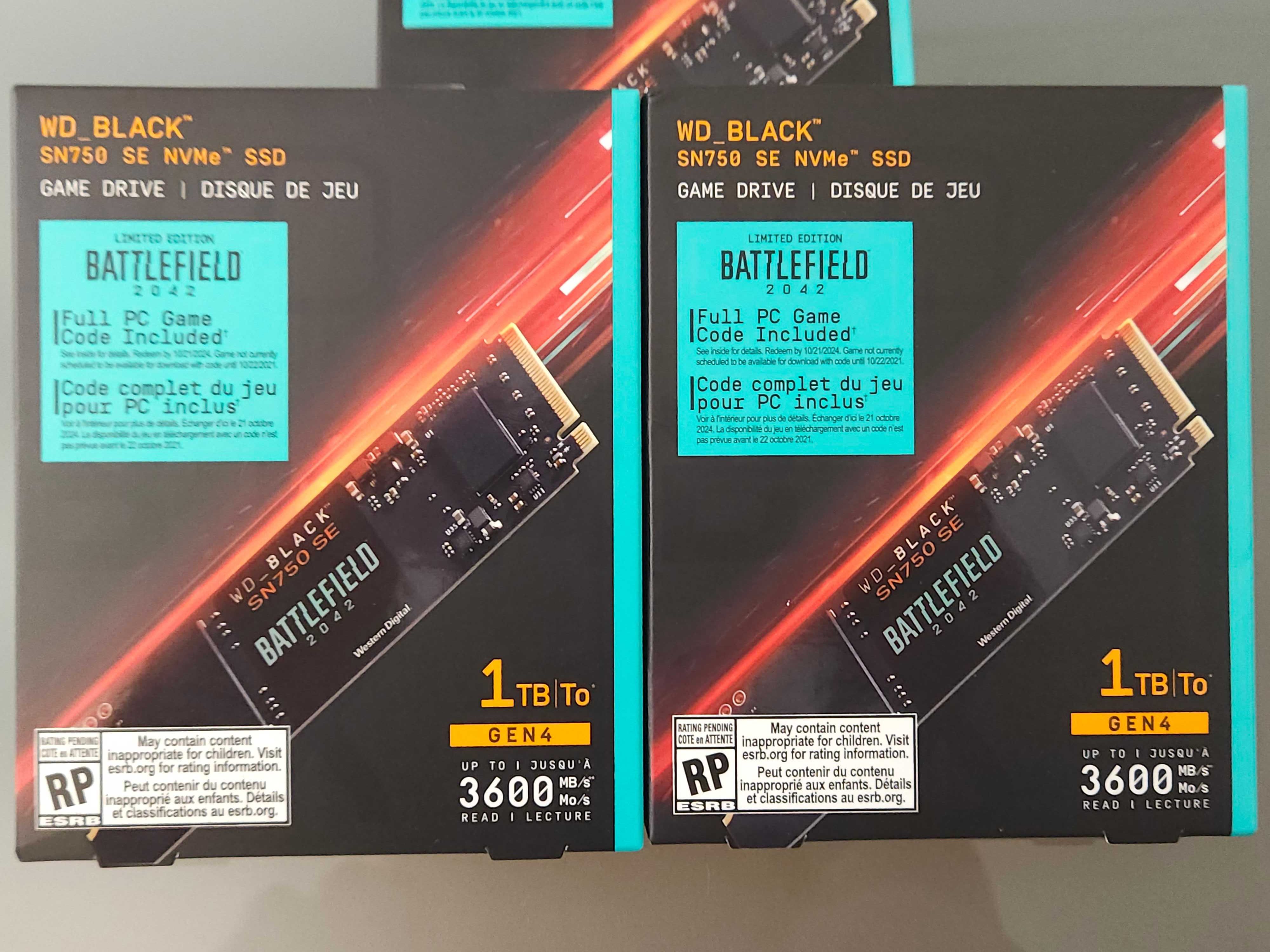 WD Black SN750 SE 1Tb SSD NVMe Battlefield 2042 Bundle