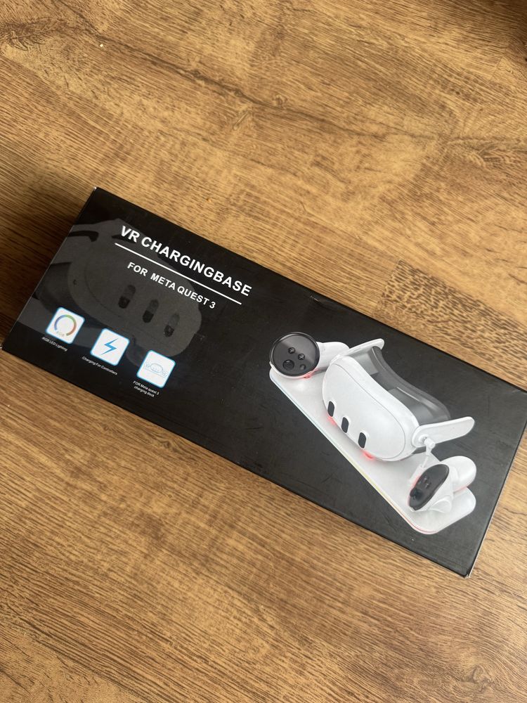 GEEKERA Stacja Ładowania Meta Quest 3 Magnetyczna Stojak VR