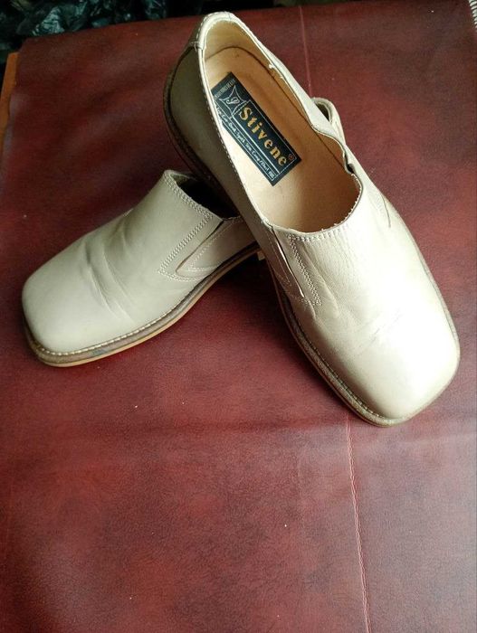 Туфли женские Stivene® кожаные 40 размер цвет бежевый