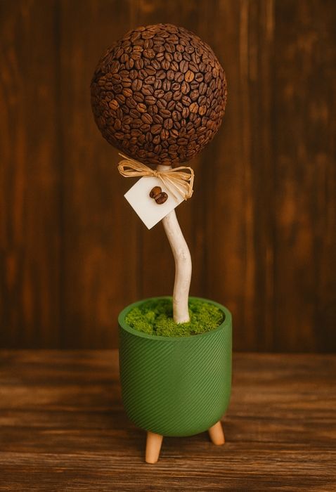 Aromatyczne drzewko z ziaren kawy, prezent, dekoracja