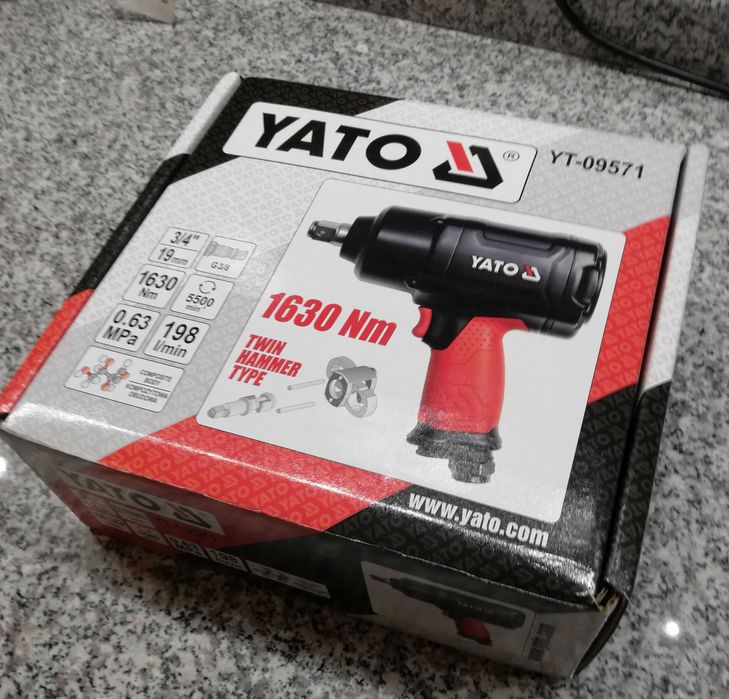 YATO klucz pneumatyczny UDAR TWIN HAMMER 3/4" 1600 NM YT-09571