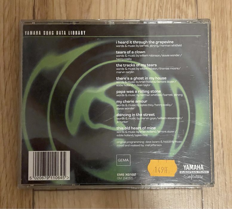 Yamaha Motown Gold Yamaha Song Data Library dyskietka 1,44