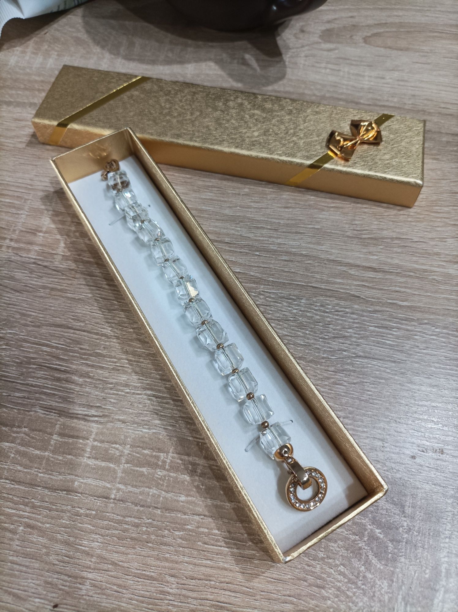 Bransoletka kostka Crystal