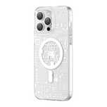 Kingxbar PQY Geek magnetyczne Etui iPhone 14 Pro Max MagSafe srebrne