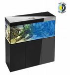 AQUAEL GLOSSY 400L ST 150x50x63 Zestaw z SZAFKĄ Czarny Day&Night
