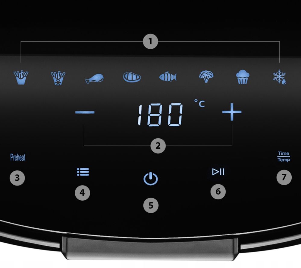 Frytkownica Beztłuszczowa 8 Programów 1500 W Mocna Mozano Prezent
