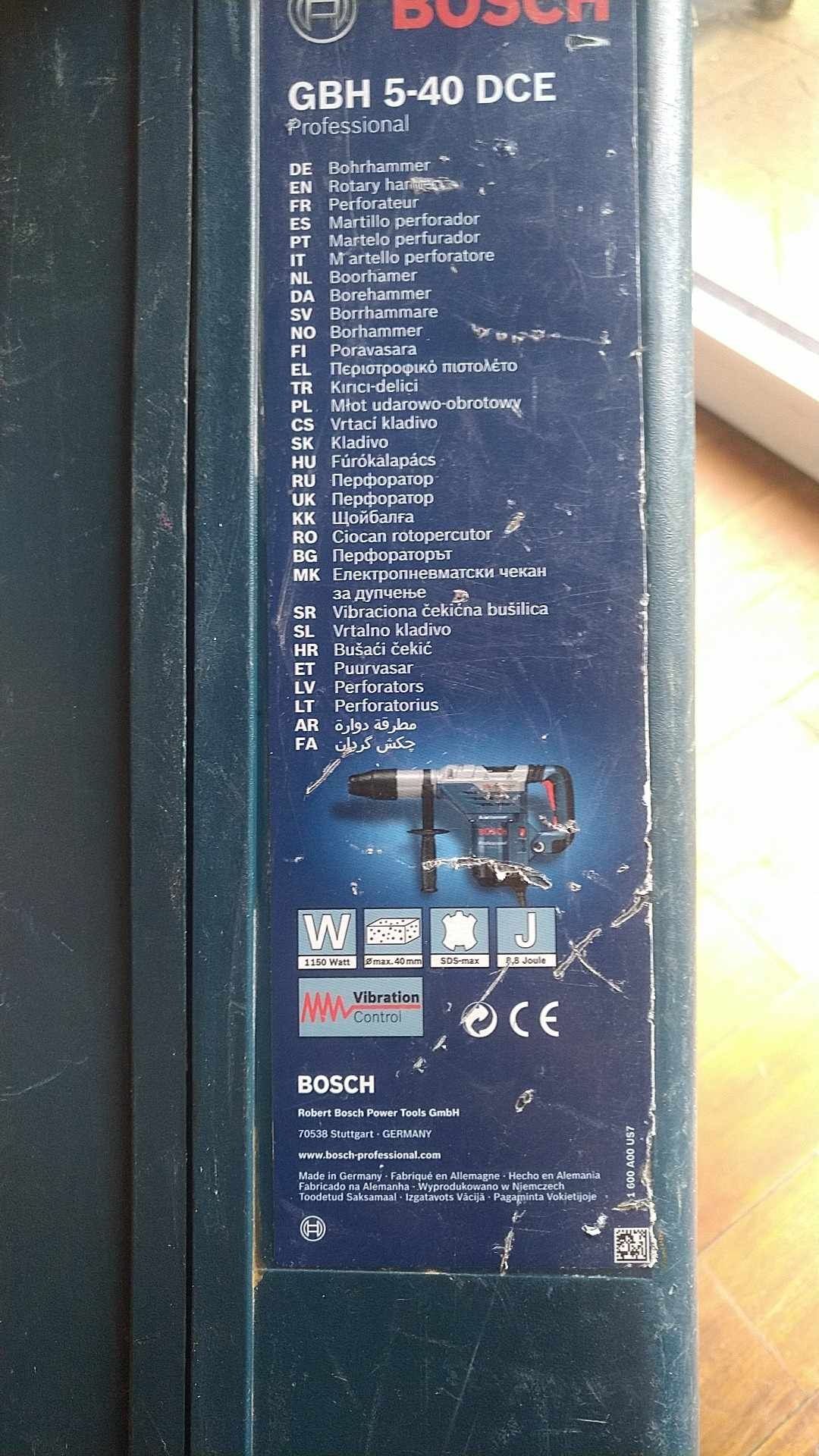 Bosch 5-40 DCE młotowiertarka Profesjonalna po Serwisie walizka