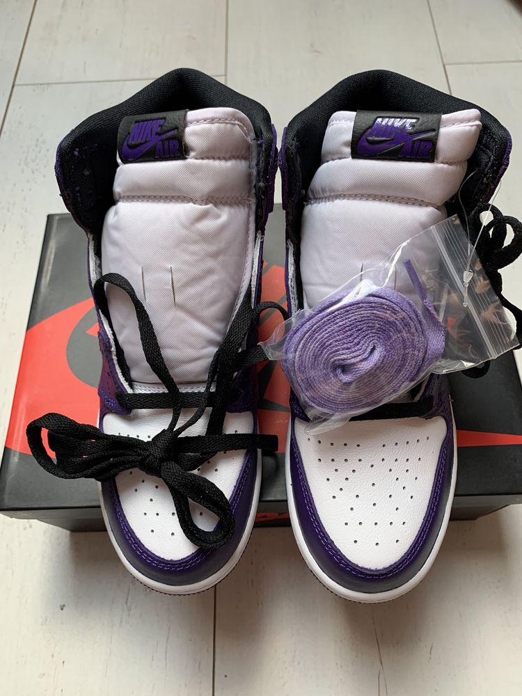 Jordan 1 High Court Purple White Nowe DS EUR 38 GS